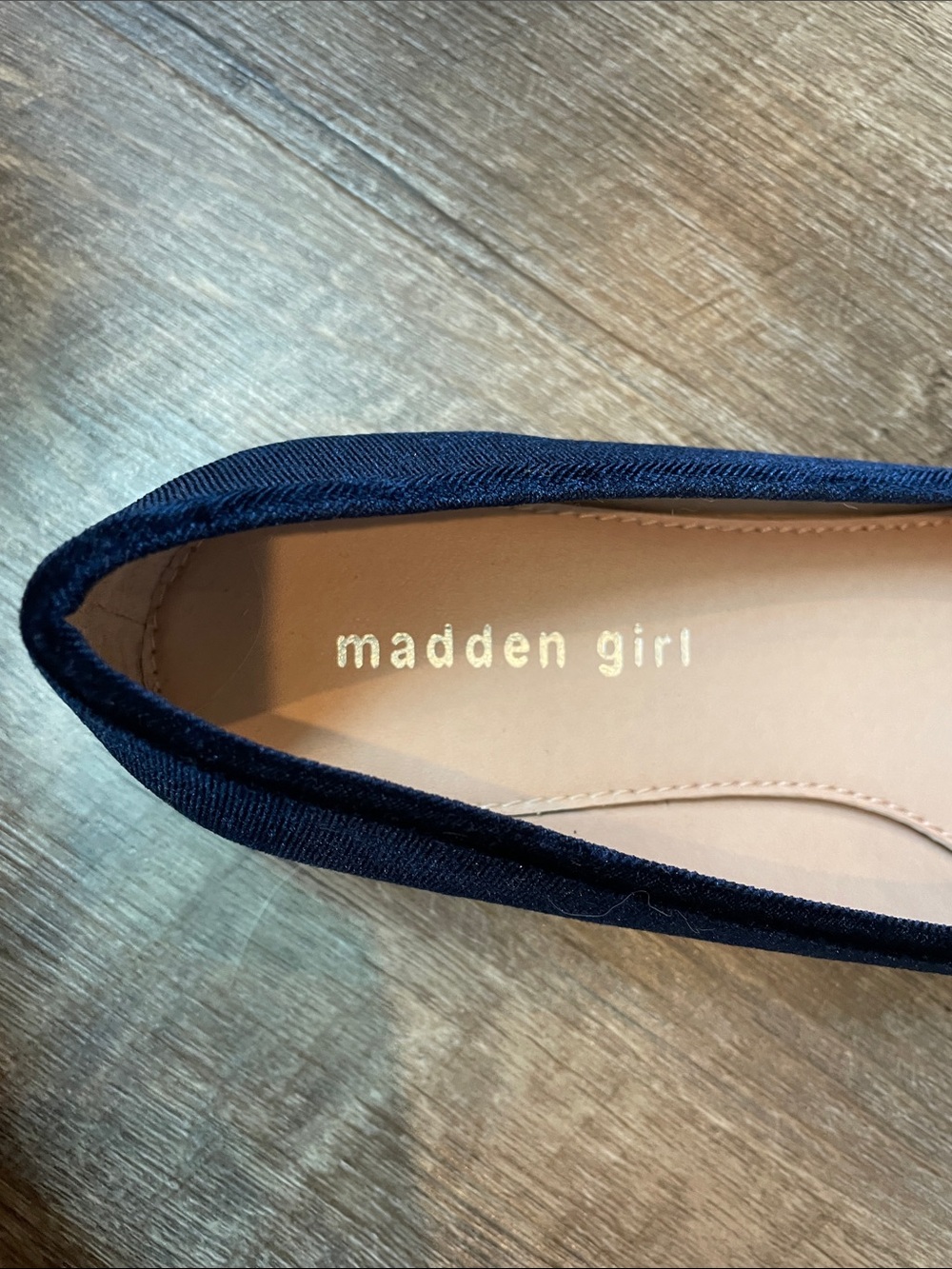 Madden Girl Women Velvet Loafers Women’s Size 8.5 Sapphire Blue - Picture 6 of 7